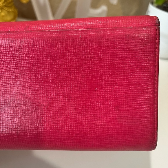 MCM DARK PINK LONG TRIFOLD WALLET - Picture 11 of 16